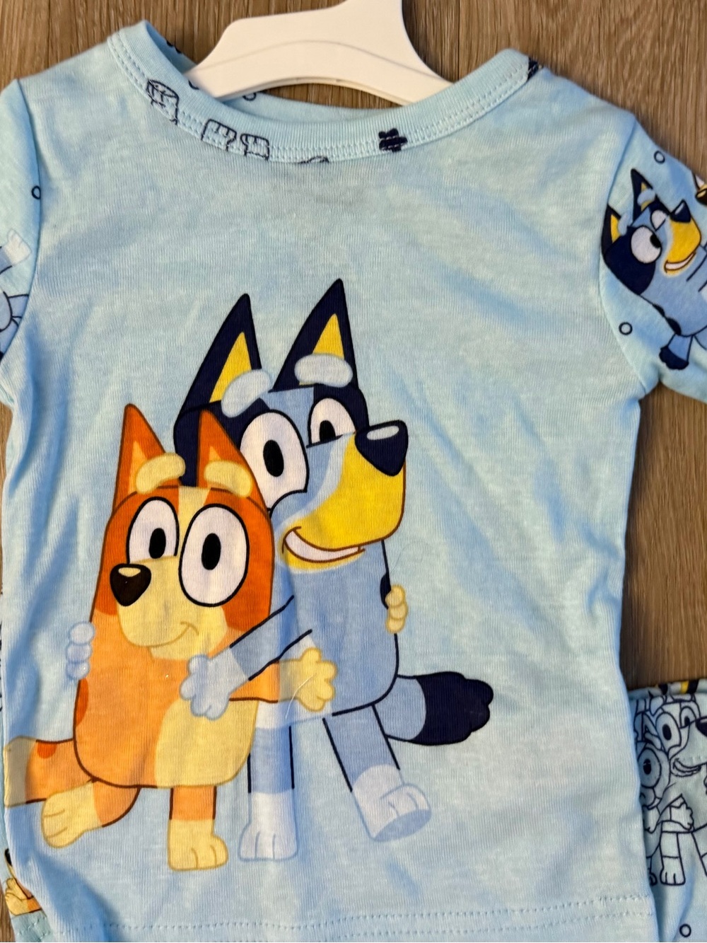 (NWT) Bluey Boy's Size 2T Blue 100% Cotton Short Sleeve Pajama Set - Picture 2 of 7